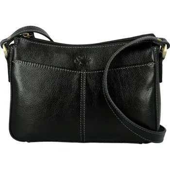 Kabelka Luxusní dámská kožená crossbody kabelka Katana Arletta, černá