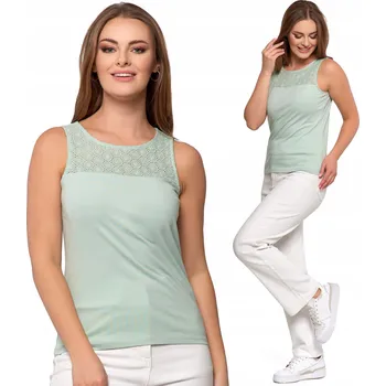 Dámská halenka Elegantní dámská halenka bez rukávů, módní ažurové provedení MORAJ S