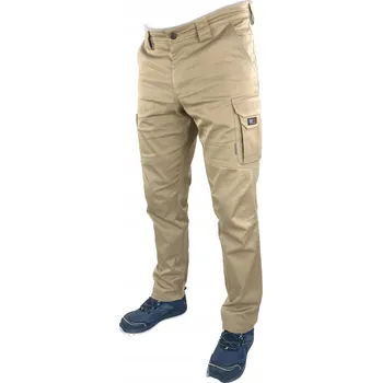 Pánské oblečení PRACOVNÍ KALHOTY BOZP DuduWork Béžové Elastické 56