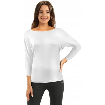 Dámská košile Dámská halenka Andrea viskózová kimono Bílá XL