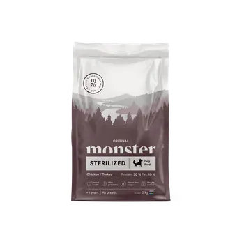 Krmivo pro psa Monster Original granule pro kastrované psy kuře/krůta Hmotnost: 2 kg
