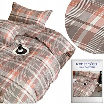 Povlečení Povlečení 160x200 3dílné Bavlněný satén Aida Sada 2x Povlak na polštář