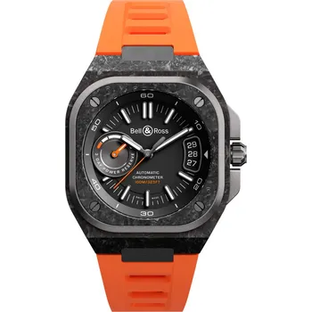 Hodinky Bell &amp; Ross BR-X5 Carbon Orange BRX5R-BO-TC/SRB