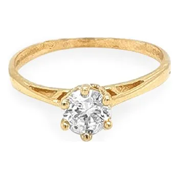 Prsten Zlatý Zásnubní Prsten se Zirkonem 7131627