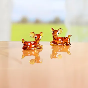 Skleněná figurka Koloušek sedící 3,5x2,5x2 cm