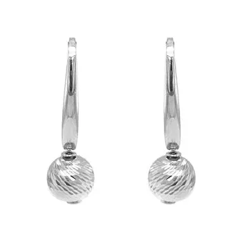 Náušnice Kuličkové Náušnice ze Bílého Zlata