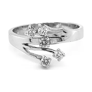 Prsten Zlatý Prsten s Diamanty 2011057