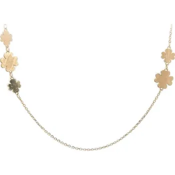 Náhrdelník Zlatý Dámský Náhrdelník Květiny