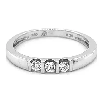 Prsten Zlatý Prsten s Diamanty 2010202