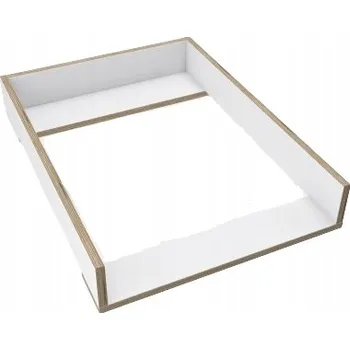 přebalovací pult a komoda Bílý přebalovací pult jednoduchý na komodu Hemnes 400 IKEA, nástavec z překližky 72x50 cm