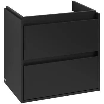 Koupelnový nábytek Villeroy & Boch Skyla - Skříňka pod umyvadlo 622x439 mm, 2 zásuvky, Volcano Black C79500VL