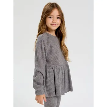 Dívčí oblečení Sinsay - Mikina s kulatým výstřihem - šedá - 304GQ-90X - 304GQ-90X-128