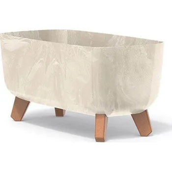 Květináč Prosperplast Květináč GRACIA CASE BETON EFFECT 39 cm - barva: písková