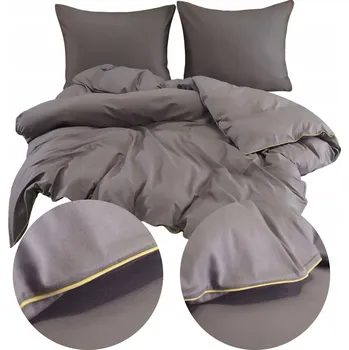 Povlečení Povlečení Bavlněný satén 200x220 s paspulkou a lemem Can, 2x Povlak na polštář 70x80