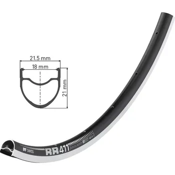 Ráfek na kolo DT RR 411 RIM 24 děr (Ráfek DT Swiss RR 411 29" cerná,622-18, 24 der)