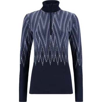 Dámské funkční triko se stojáčkem Kari Traa Juliane Merino Wool Halfzip 623337 Royal 25/26