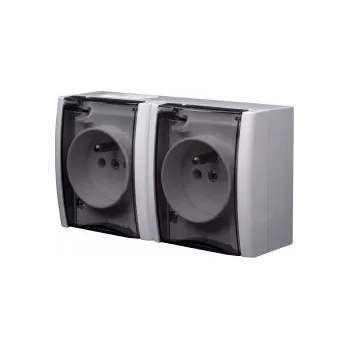 Elektrická zásuvka Bílá nástěnná Elektrická Zásuvka Polmark