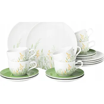 Talíř Čajovo-kávový servis Seltmann Weiden Meadow Grasses Green 18 ks