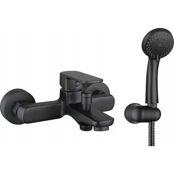 Vodovodní baterie Jednopáková nástěnná vanová a sprchová baterie Duro Ombra, černá