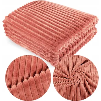 Prostěradlo Deka 200x220 Mikrovlákno Lisovaná na Postel Jednobarevná Ardea Proužky 45