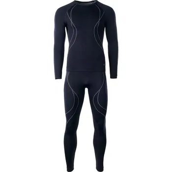 Set pánského termoprádla Pánské termoprádlo Hi-Tec Ikar set Velikost: XXL / Barva: černá