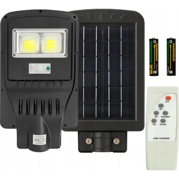 Venkovní osvětlení Solární LED pouliční lampa 30W IP65 s dálkovým ovládáním a senzorem pohybu