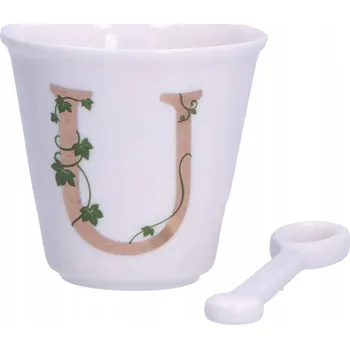 LA PORCELLANA BIANCA UNICO Šálek s lžičkou 75 ml, Vzor L