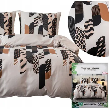 Povlečení Povlečení MARIA 2 povlečení 70x80 komplet 200x220 3 Č. saténová oboustranná sada