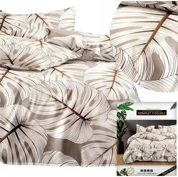 Povlečení DALWIN Povlečení souprava s povlaky na polštáře 70x80 bavlněný satén 200x220 3 Č.