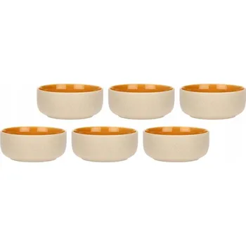 Miska 14,5 cm oranžová keramická 6 ks Rose&Tulipani