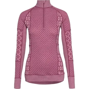 Dámské funkční triko Kari Traa Smekker Half Zip Baselayer 100% Merino Wool 622681 Lili 25/26 M