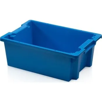 Úložný box Meva Přepravka stohovatelná 8160 600 x 400 x 220 mm modrá