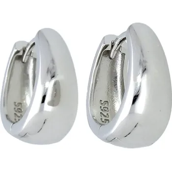 Náušnice Goldstore Stříbrné hladké lesklé náušnice Velikost: 16