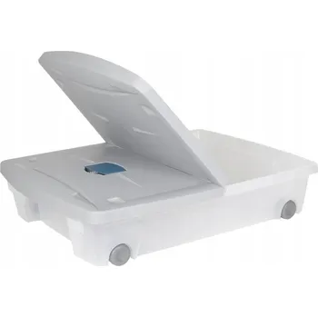 Úložný box Šuplík pod postel bezbarvá, odstíny šedé EDA 77,5 x 59 x 16,5 cm