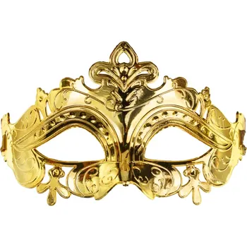 Karnevalový kostým PartyDeco Škraboška - karnevalová maska, dvě barvy Barva: Zlatá