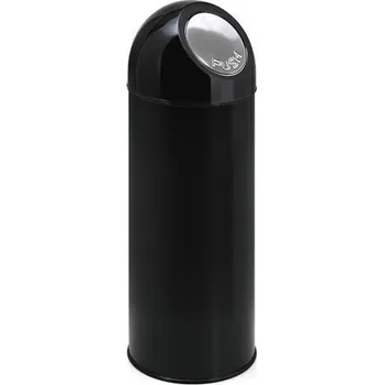 Odpadkový koš Meva Odpadkový koš s výklopným víkem 55 l. - černý