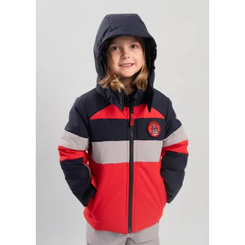 PINBINA ROBOT KIDS JACKET RED-DARK NAVY-BEIGE Velikost: 4 roky / 104 cm