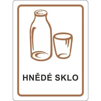 samolepka Meva Samolepka hnědé sklo 120x160 mm