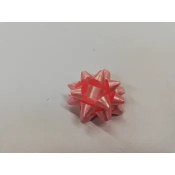 Stuha Dekorační stuha, rozetka mini 2,5 cm - růžová