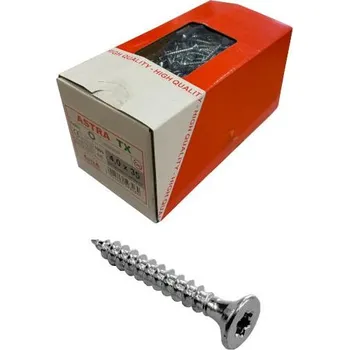 Vrut Šrouby ASTRA 4x35mm bílý pozink 1000 ks TORX TX20