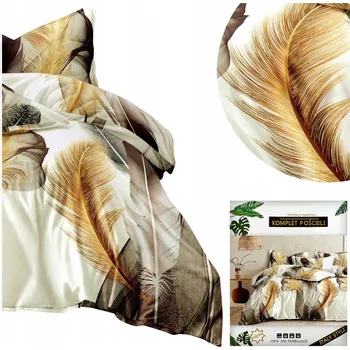 Povlečení DALWIN Povlečení souprava Povlaky na polštáře 70x80 Bavlněný satén 160x200 3 Č.