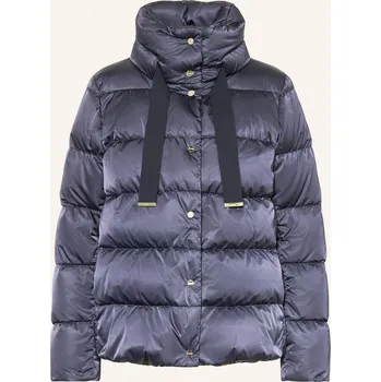 Herno Dámská Péřová Bunda, tmavě modrá / stříbrná, 40