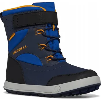 Dívčí sněhule Dětské sněhule Merrell Snow Storm 3.0 Wtrpf blue/black/orange 32 EU