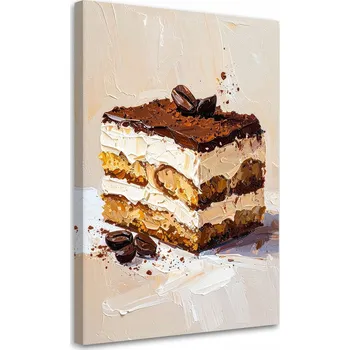 Obraz Obraz do kuchyně baru jídelny, Zákusek Tiramisu 80x120