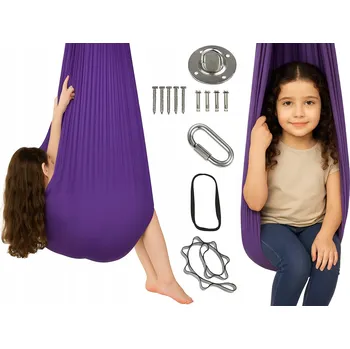 Zahradní houpačka SENZORICKÁ HOUBACÍ SÍŤ PRO DĚTI TERAPEUTICKÁ AKROBATICKÁ HOUPAČKA PREMIUM