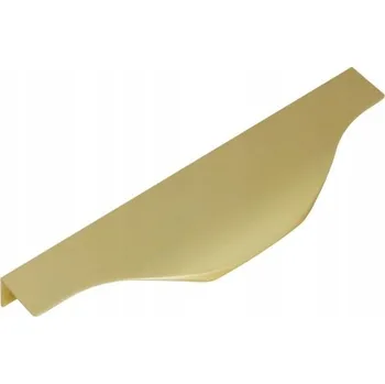 Nábytkové kování Nábytková úchytka hranová, zlatá matná, 11,6 x 4,5 x 1,8 cm