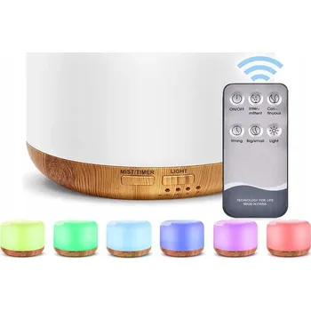 Aroma difuzér ZVHLČOVAČ VZDUCHU DIFUZÉR VŮNĚ A AROMATERAPIE NOČNÍ LAMPA LED + DÁLKOVÉ OVLÁDÁNÍ