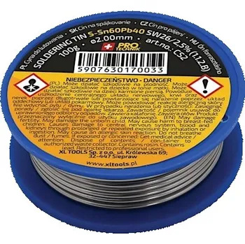 Páječka Pájecí cínový cín Aqbau s tavidlem 1,5 mm 100g role pro velké použití