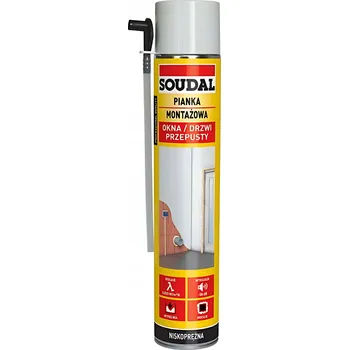 Montážní pěna Soudal Hadicová montážní pěna YELLOW pro okna a dveře 750 ml