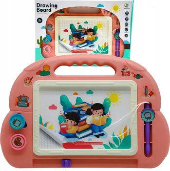 Magnetická kreslící tabulka ZMIZÍK TABULKA PRO DĚTI BAREVNÁ RAZÍTKA